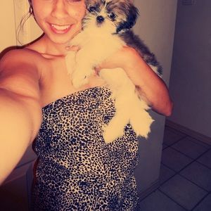 Angie Romper Spotted Size Small